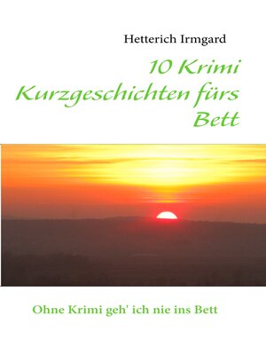 cover image of 10 Krimi Kurzgeschichten fürs Bett